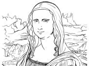 Coloriages Léonard de Vinci faciles pour enfants