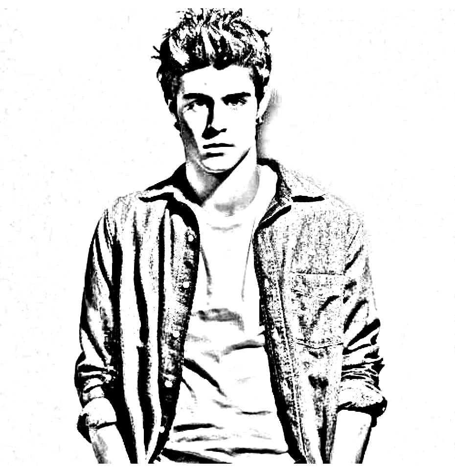Pablo espinosa violetta (Coloriage à imprimer pour enfants)