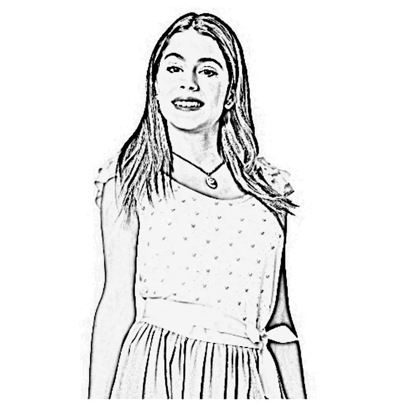 Violetta - 5 (Coloriage à imprimer pour enfants)