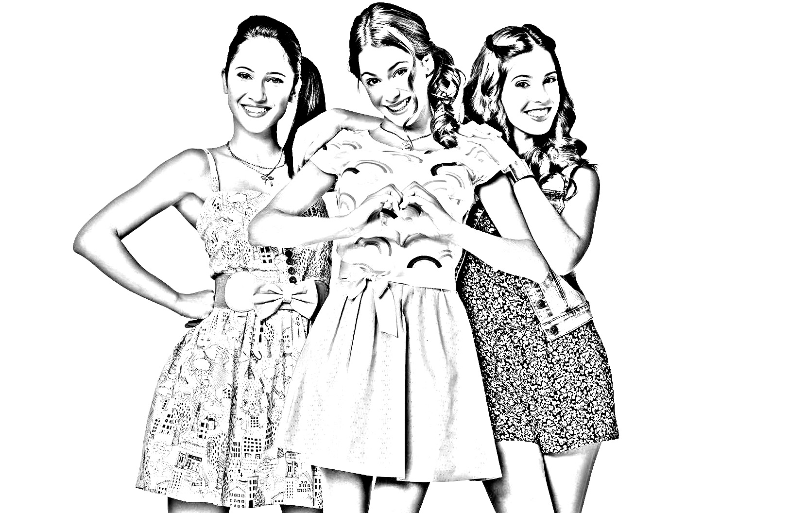 Les héroïnes de la série latina phare de Disney : Francesca, Camilla et bien sûr Violetta