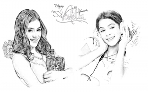 Coloriage violetta disney chanel