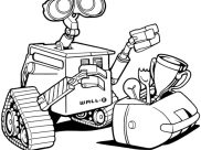 Coloriages Wall-E faciles pour enfants