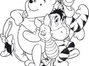 Coloriages Winnie l'ourson faciles pour enfants