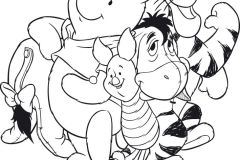 Coloriages Winnie l'ourson faciles pour enfants