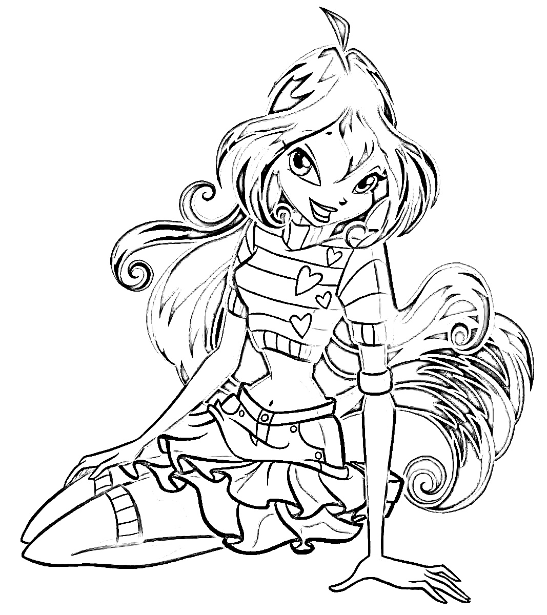 Encore un joli coloriage des Winx