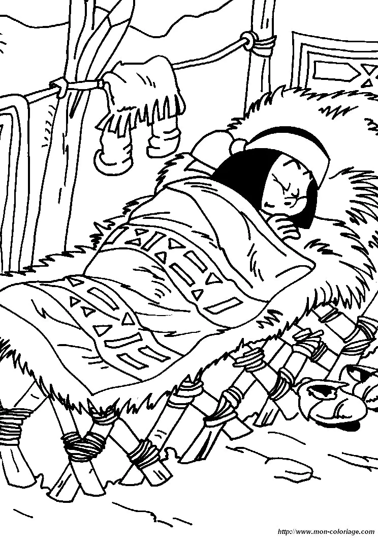 Coloriage de Yakari gratuit à colorier (Yakari le petit indien)