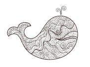Coloriages de Zentangle à imprimer pour enfants