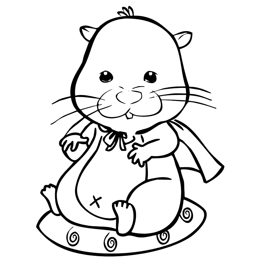 Préparez vos crayons et feutres pour colorier ce coloriage de Zhu Zhu Pets