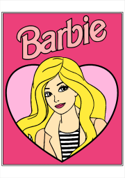 匿名 根据《Barbie au centre d'un joli coeur》创作