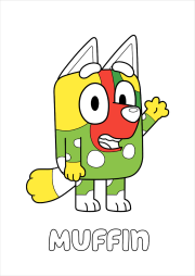 Creation by dominique from Bluey : Muffin