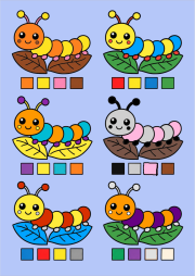 Chenille sur des feuilles をぬった 匿名 さんの作品