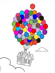 Coloriage de Là-haut pour enfants をぬった 匿名 さんの作品