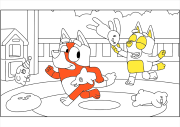 Creation by Jean-François Aristide from Joli coloriage de Bluey