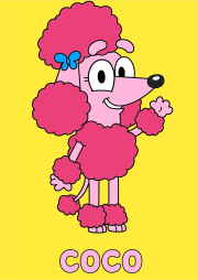 Creation by Jean-François Aristide from Bluey : Coco