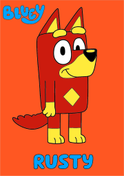 Creation by Jean-François Aristide from Bluey : Rusty