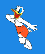 dominique 根据《Donald à la piscine》创作