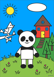 Jean-François 根据《Panda géométrique et ses amis》创作