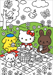 Creation by Jean-François from Le pique-nique d'Hello Kitty et de ses amis