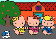 Creation by Jean-François from Hello Kitty à l'école avec ses amis