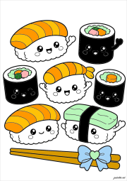 匿名 根据《Sushis mignons》创作