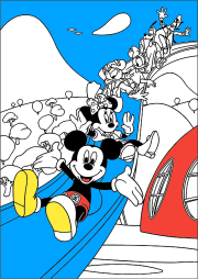 dominique 根据《Le toboggan de la maison de Mickey》创作