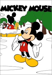 匿名 根据《Mickey devant sa maison》创作