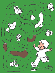 Werk von Jean-François nach Jeu coloriage labyrinthe