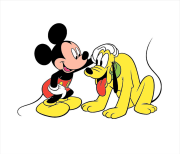 Creación de Jean-François a partir de coloriage-mickey-pluto-1