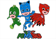 匿名 根据《Les 3 héros (Catboy, Owlette et Gekko) de Pyjamasques (PJ Masks)》创作