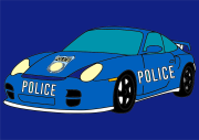 匿名 根据《Belle voiture moderne de police》创作