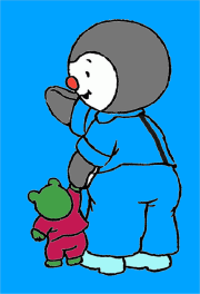 Creation by Jean-François Aristide from Coloriage de T'choupi gratuit à colorier