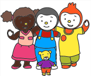 Creation by Jean-François Aristide from T'choupi et ses amis