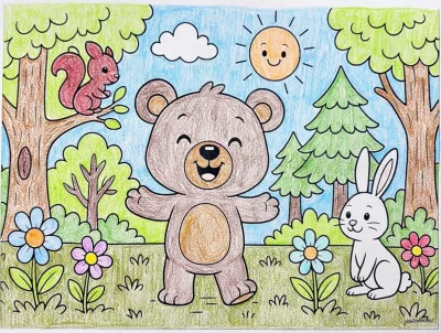 Brandy 根据《A joyful walk in the forest》创作
