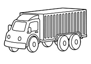 运输卡车 (儿童着色 : 交通工具)