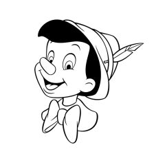 供儿童打印的彩页 : 匹诺曹