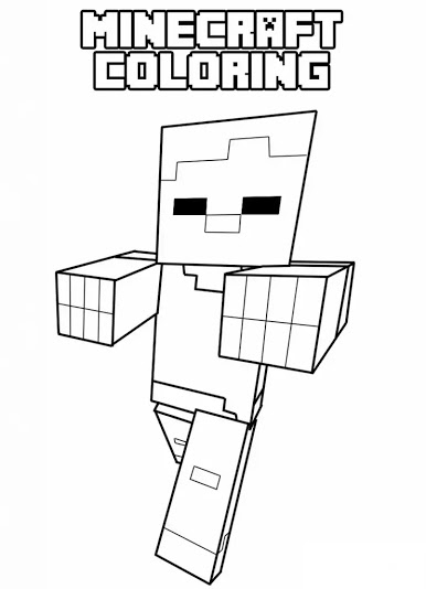 可打印的 Minecraft 着色页 88 Minecraft Coloring Pages (Free PDF