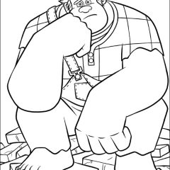 供儿童打印的彩页 : 无敌破坏王