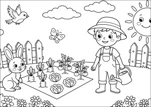 阳光充足的小菜园
