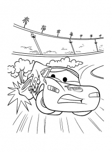儿童可打印的汽车涂色画