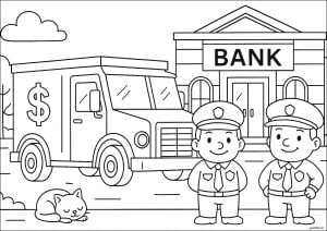 装甲运兵车 (儿童着色 : 车辆)
