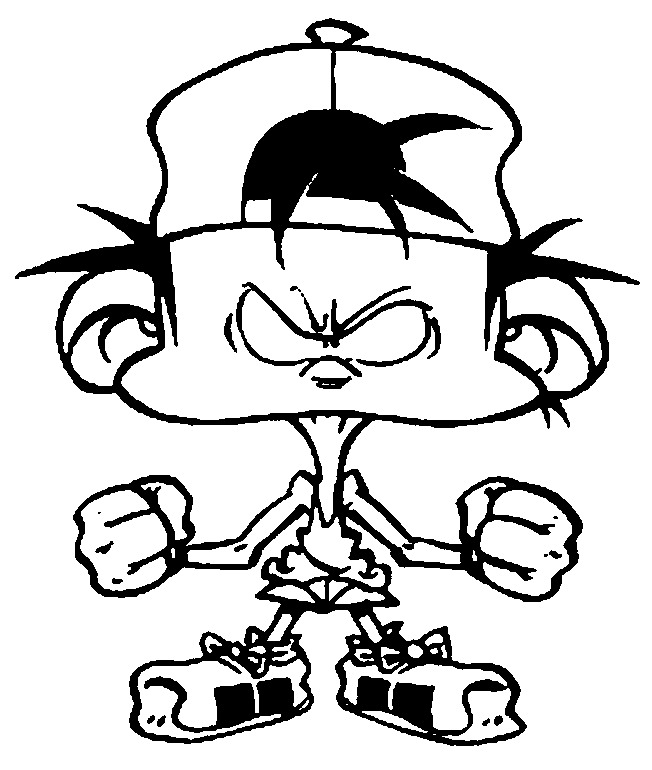 儿童涂色：小淘气 (供儿童打印的彩页 : 小子帕德尔)