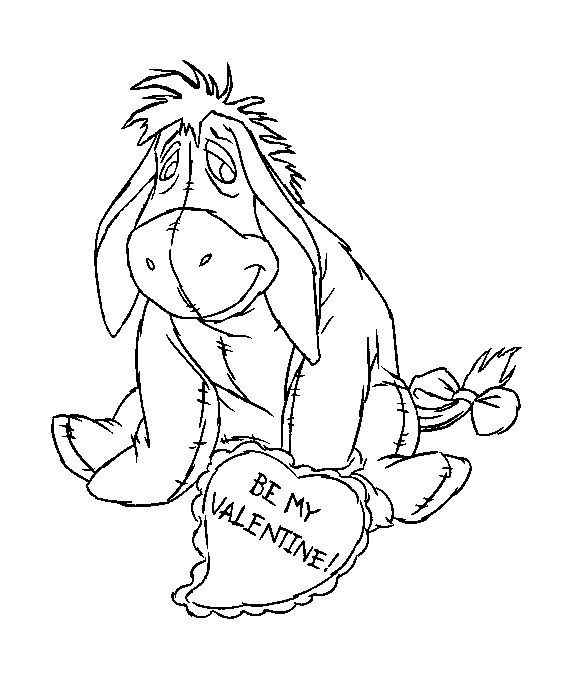 波里凯恋爱了！今天是情人节。 (供儿童打印的彩页 : 情人节)