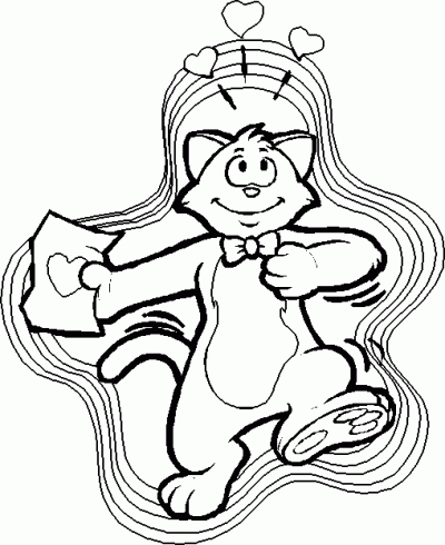 夏特慕圣瓦伦丁情书 (供儿童打印的彩页 : 情人节)