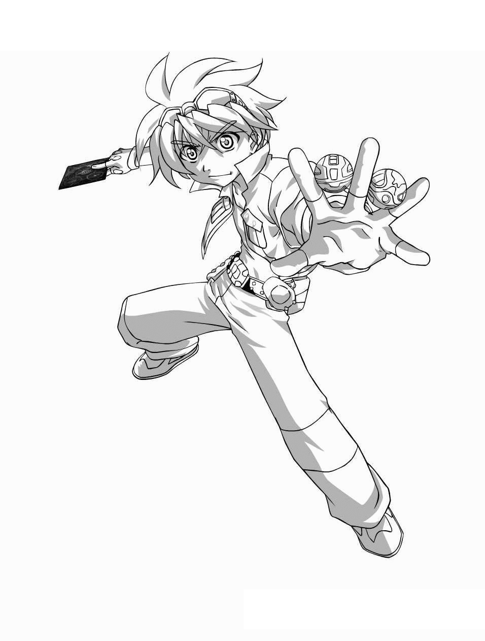 巴库甘儿童涂色画 (供儿童打印的彩页 : 爆丸)