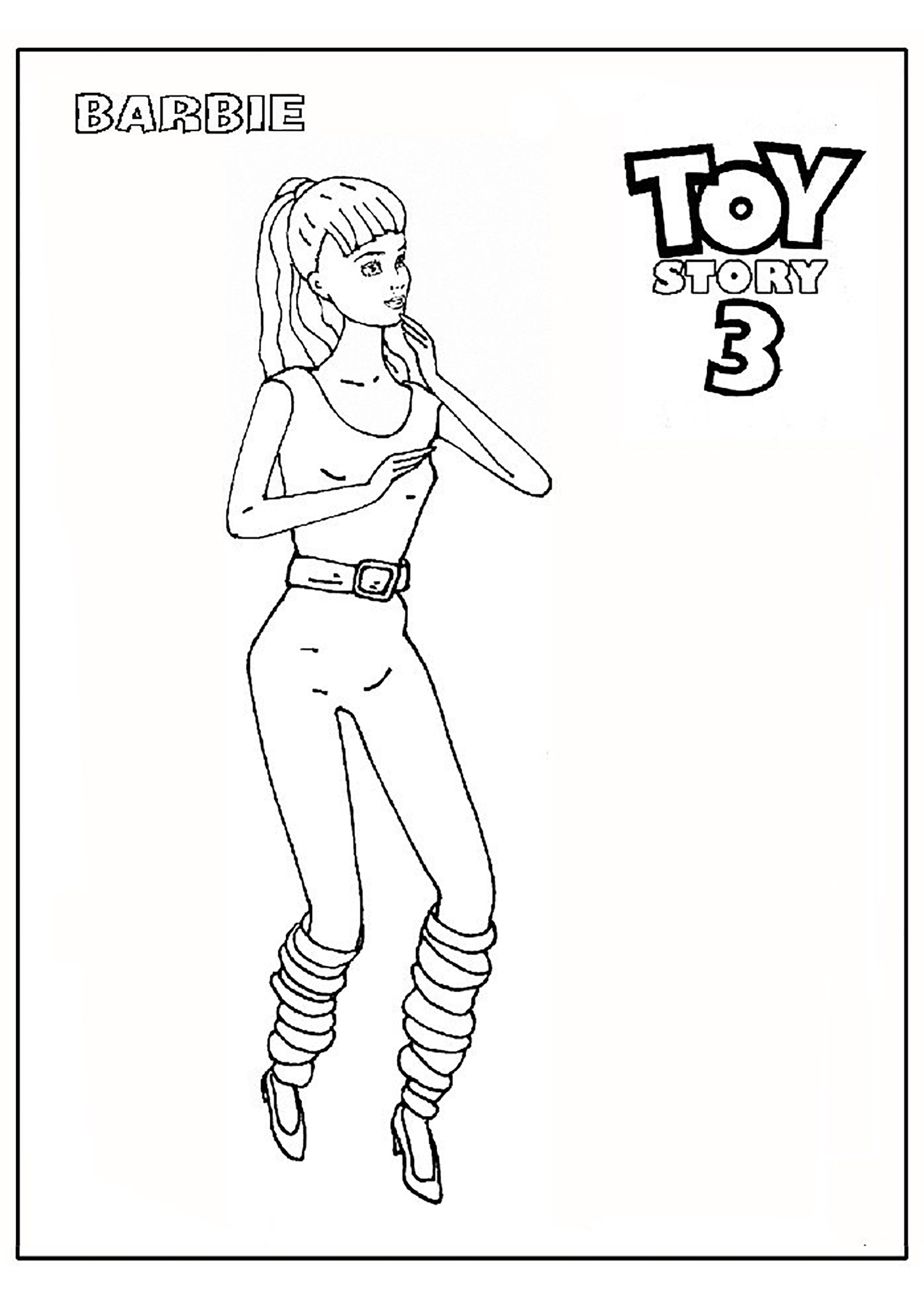 玩具总动员3：芭比 (供儿童打印的彩页 : 玩具总动员3)