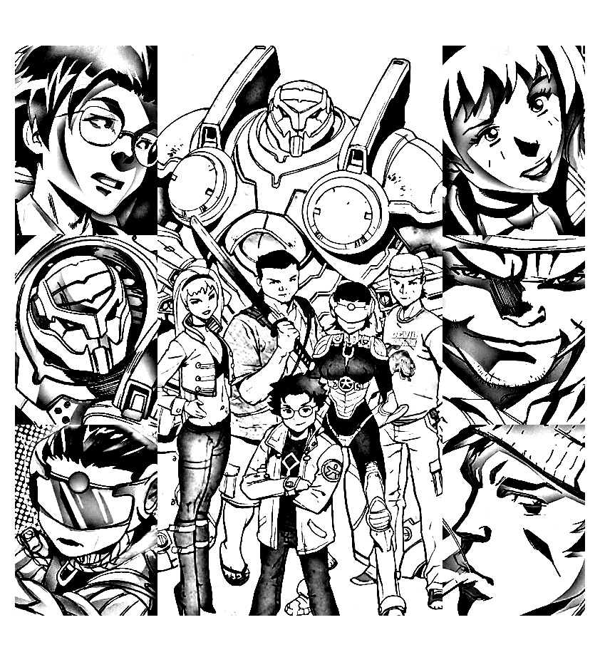 《超能陆战队》免费下载涂色画 (供儿童打印的彩页 : 超能陆战队)