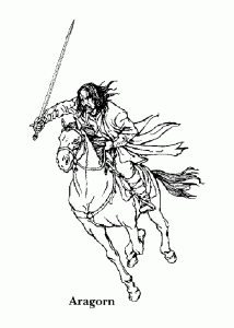 供儿童打印的彩页 : 魔戒