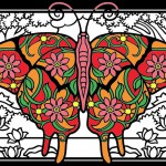 Dibujos de  Mariposas e insectos para colorear