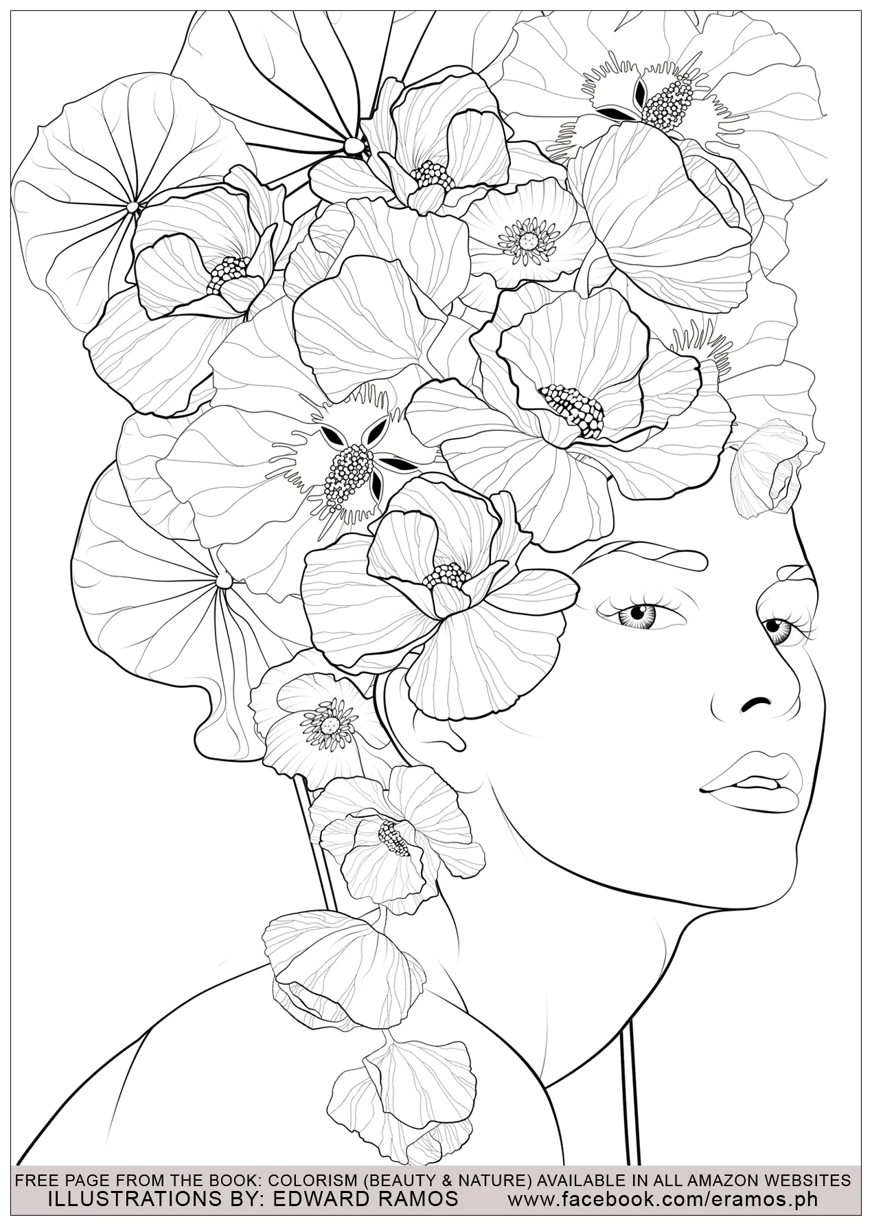 Belleza y naturaleza - 3 (Página Anti-stress / Zen para imprimir para adultos)