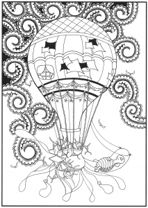 Magnífico globo aerostático